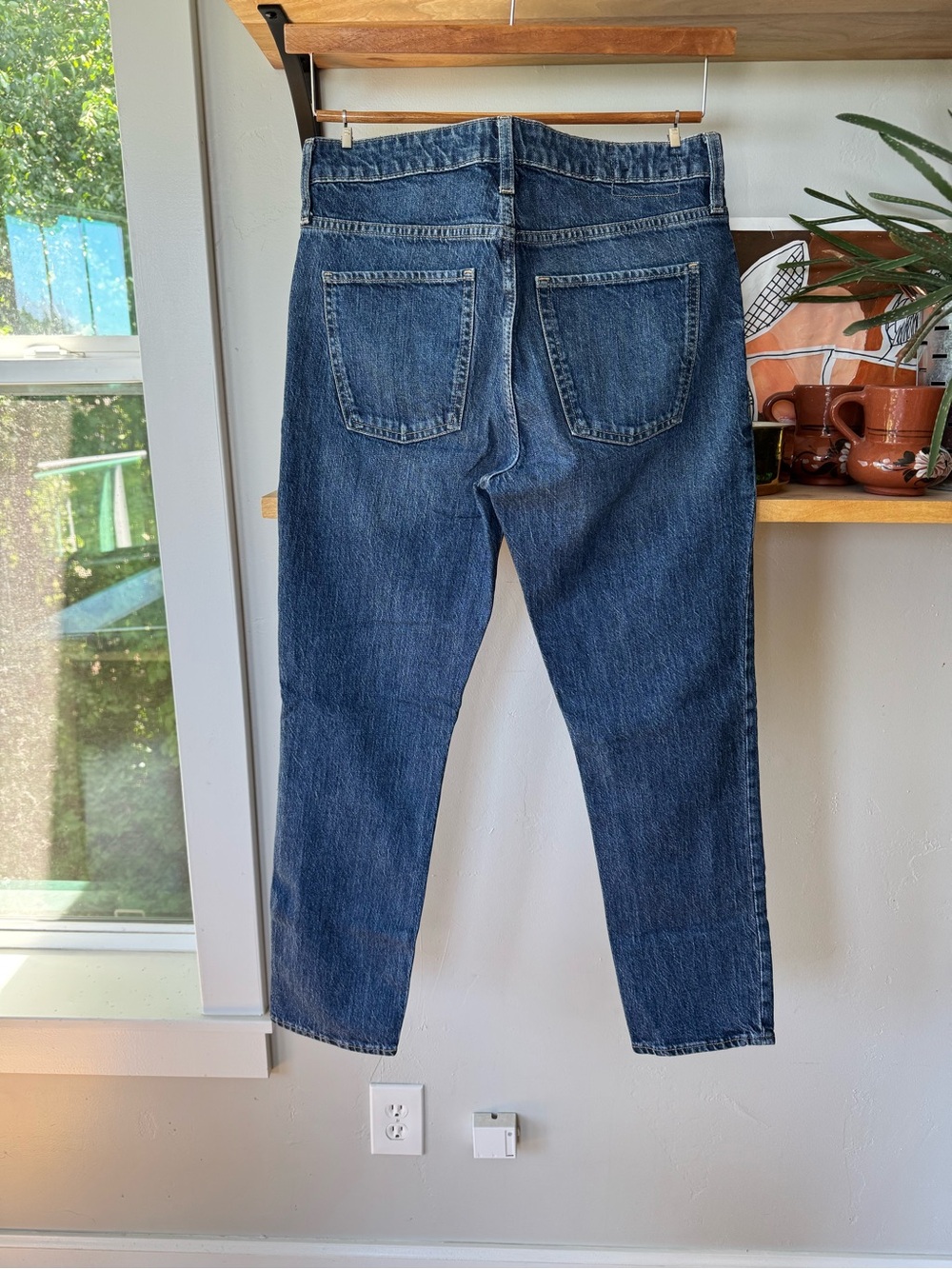 GAP Universal Slim Boyfriend Dark Blue Straight Leg Jeans Size 28 or 6R - Picture 2 of 9